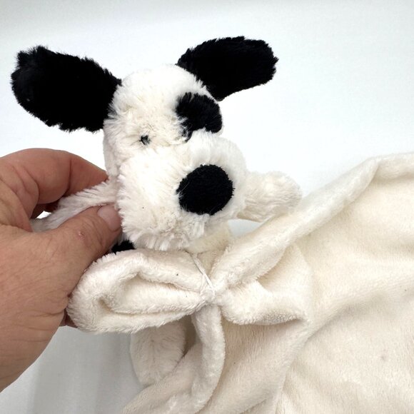 Jellycat Bashful Black and Cream Puppy Soother Stuffed Animal, 13.5 inches| Secu - Picture 1 of 8
